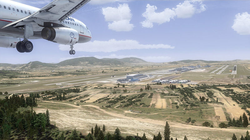 Approaching Venizélos Airport